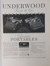 1937 vintage Underwood Champion typewriter, presents the new type Master  thumbnail