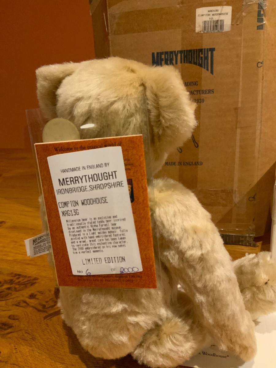 MERRYTHOUGHT, Millennium Bear, Limited Edition No. 6/200, BNIB