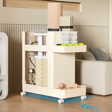 Multi-functional Storage Stand w/Wheels Rolling Workout Equipment Storage Rack