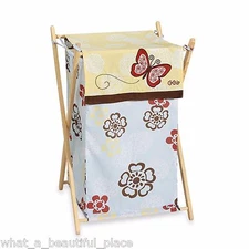 CoCaLo Sundae Clothes Hamper Girl's Nursery Decor Floral Laundry Storage Delilah
