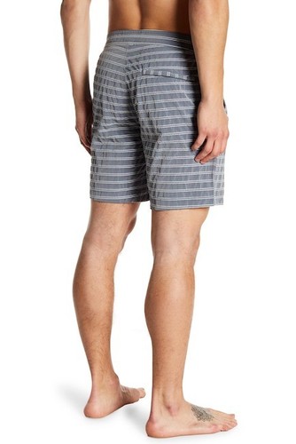 Onia Herren XXL 42-44 Alek 7 horizontale Nadelstreifen Badehose tiefmarine/weiß neu mit Etikett $ 145 - Bild 2 von 3