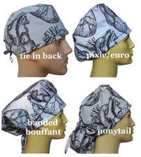 HEART CARDIAC SURGICAL SCRUB HAT ANATOMY
