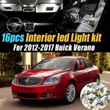 16pc Super White Car Interior Led Light Bulb Kit For 2012-2017 Buick Verano 16pc Super White Car Interior Led Light Bulb Kit For 2012-2017 Buick Verano
