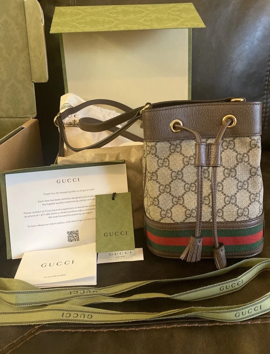 Authentic Ophidia GG Mini Bucket Bag | eBay