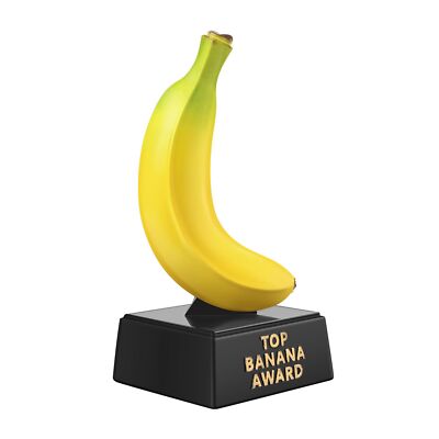 7-Inch Top Banana Award for Outstanding Achievements, Unique and Funny Trophy