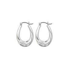 Sterling Silver Creole Earrings