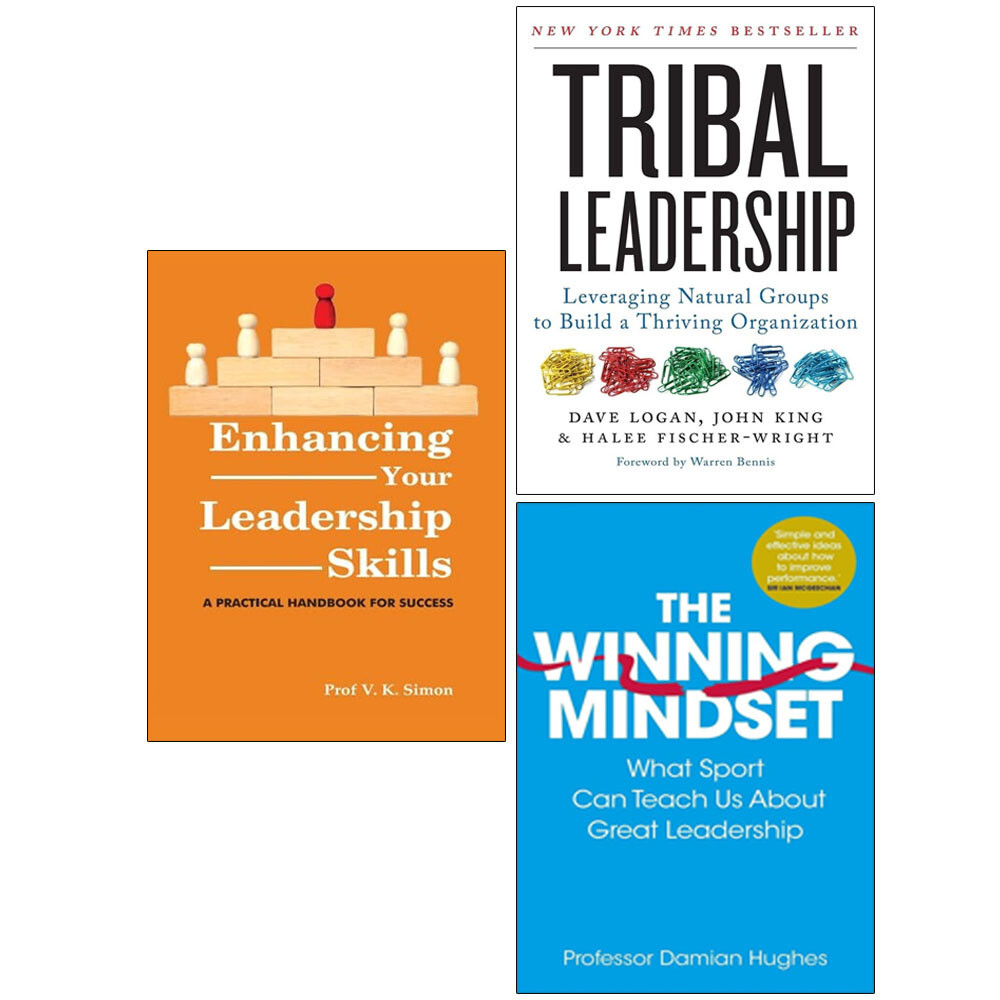 Tribal Leadership,Winning Mindset,Enhancing Your Leadership Skills 3 Books Set