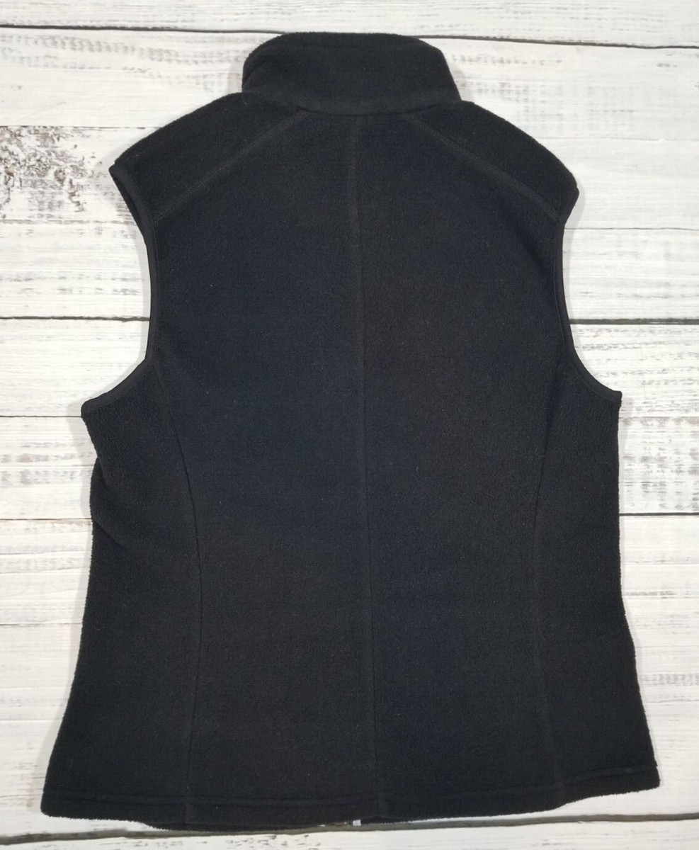 Patagonia Black/Baby Blue Synchilla Full Zip Vest Fleece Size M