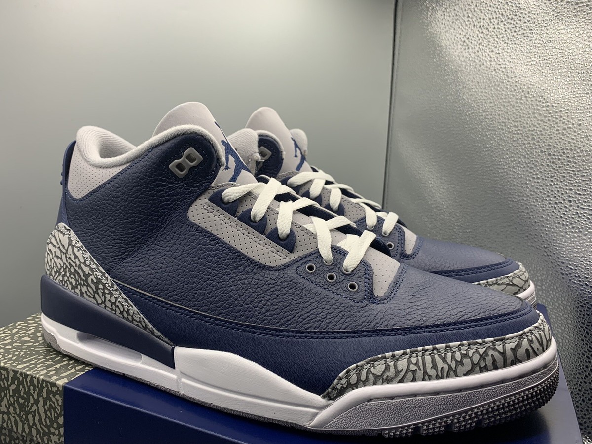 [美品]Nike Air Jordan 3 Retro MidnightNavy Amazon.com | Jordan Mens Air 3 