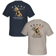 Drake Waterfowl Old School Camo Retro Yellow Lab Short Sleeve T-Shirt