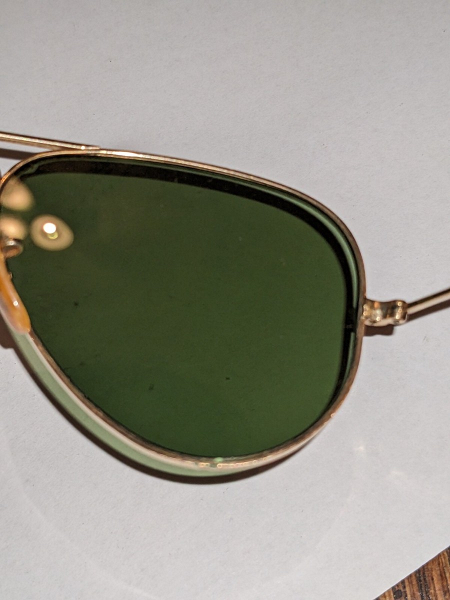Vtg WWII 40s B&L Ray Ban 1940s Aviator Sunglasses 1/10 12k