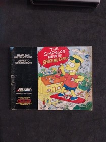The Simpsons Bart Vs Space Ex-Mutants Nintendo Nes Pal A Mattel Eng Verwendet