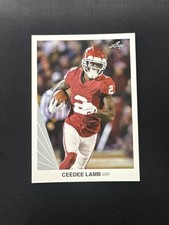 Ceedee Lamb 2020 Leaf Rookie Card #10 OU. rookie card picture