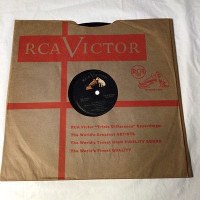 78 RPM ''IF I WAS A BOY/TEA IN CHICAGO'' EARTHA KITT - 1954