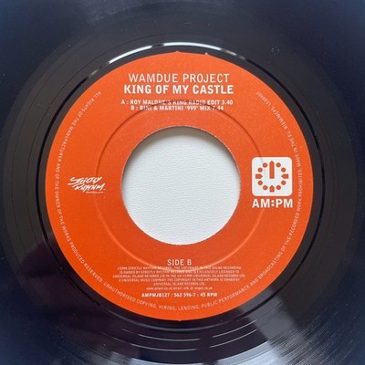 Wamdue Project - King Of My Castle 7'' Vinyl Single Jukebox 1998 Electronic House