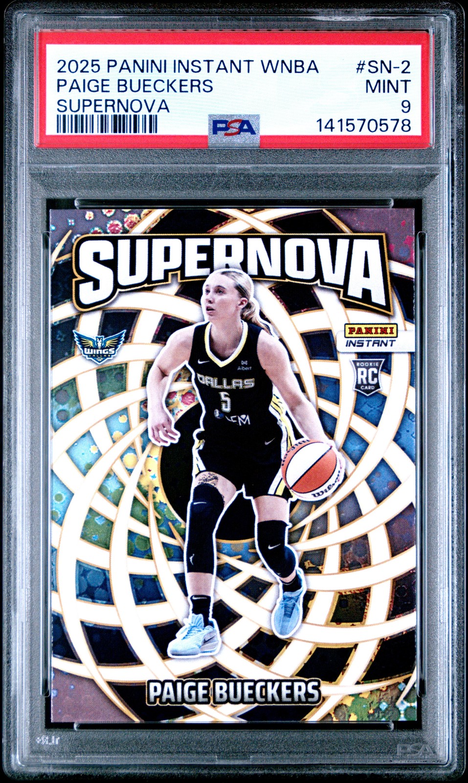 2025 PANINI INSTANT WNBA SUPERNOVA #SN-2 PAIGE BUECKERS PSA 9
