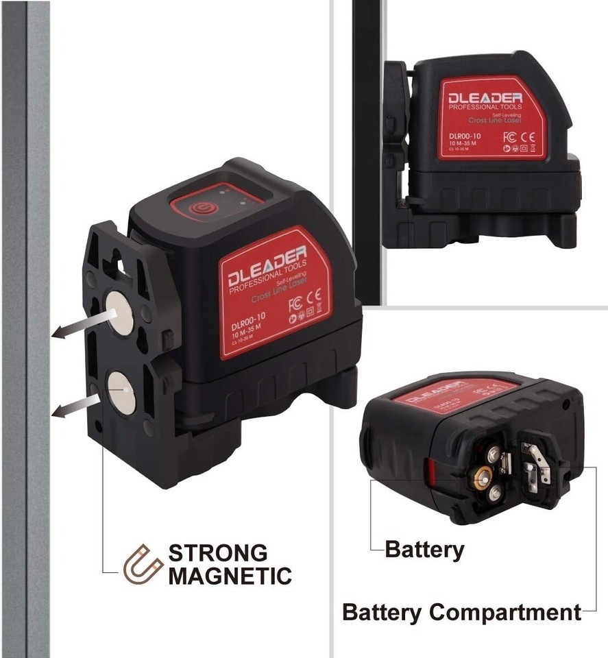Laser Level,Cross Line Laser, 33ft/10m Red Laser for Indoor Windows, Doors etc.;