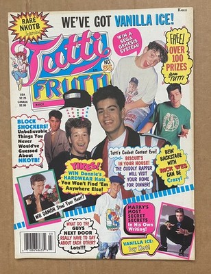 Tutti Frutti Magazine March 1991 No. 35 NKOTB, Marky Mark, Vanilla Ice NEW