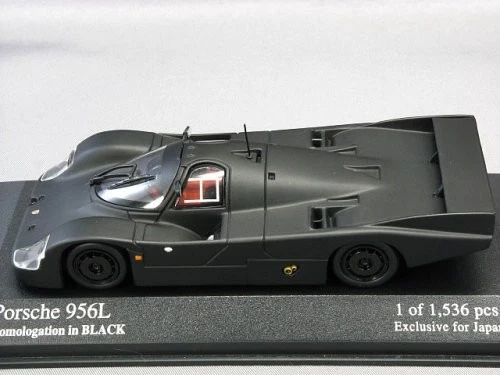 PMA 1/43 Porsche 956L Homologación Producto Acabado Negro Modelo Coche Kyosho Foto 2 de 3