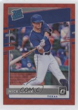 2020 Panini Donruss Optic Rated Rookies Retail Red Wave Prizm Nick Solak #57 0c2
