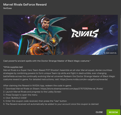 Marvel Rivals Doctor Strange - Nvidia Master of Black Magic Skin (100% ...