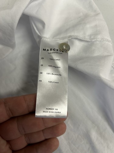 Marcella Women’s Size Small Vesper Off the Shoulder Button Up Shirt - Picture 10 of 10