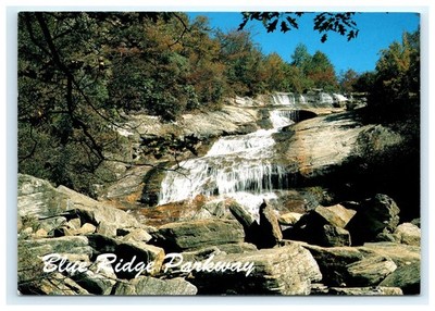 Graveyard Falls Cascading Waterfall Rocks Scenic Blue Ridge Parkway NC Postcard