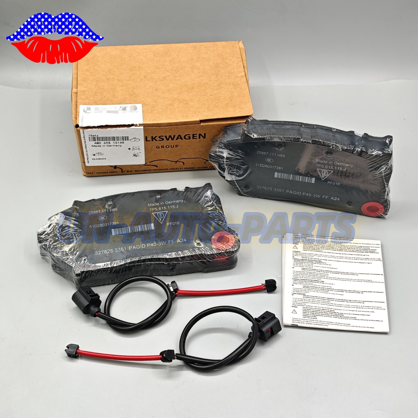 Lamborghini Urus 2018-2022 FRONT Brake pad P/N 4M0698151AR