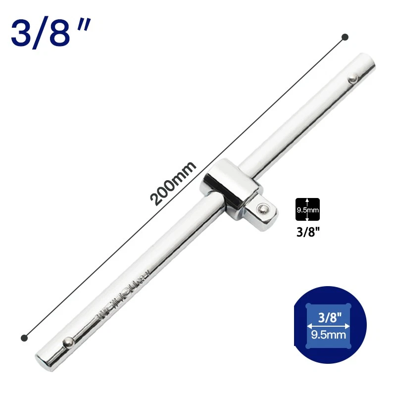 New 1/4",3/8",1/2" Drive Heavy-Duty Sliding T-Handle Socket Wrench & Breaker Bar - Image 2 of 4
