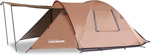 Longsinger 2/3 Person Camping Hiking Tent  Waterproof-Easy Setup Semi Geodesic