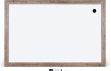 Decor Magnetic Dry Erase Board White Board 36" x 48" Inches Rustic Wood Frame