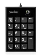 PPD-202 Wired 19 Keys Slim Numeric Keypad, Big Print Font, Silent Notebook Sc...
