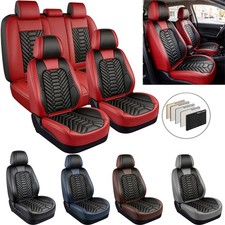For Jeep Wrangler Jk Jl 2007-2023 Car Seat Covers Leather Mat Protector Full Set