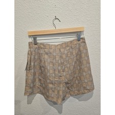 Sadie & Sage Tan High Waisted Shorts Medium NWT Made in USA Summer Casual