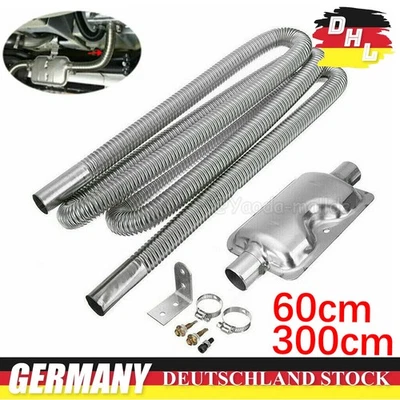 MARKENLOS/GENERISCH 300cm 25mm Abgasrohr Abgasschlauch Diesel Standheizung Schalldämpfer Auspuff DE