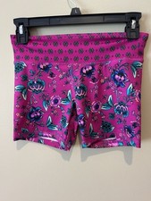 Old Navy Active Girl's Spandex Shorts Floral Size Large 10/12