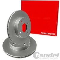 2X Herth+Buss Bremsscheiben 238Mm InnenbelÜFtet Vorne Passend FÜR Nissan Micra