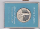 United Nations (UN) 25th Anniversary 1945-1970 STERLING SILVER MEDAL