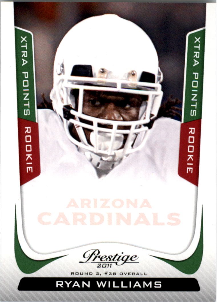 Ryan Williams Panini Prestige #288 Xtra Points Green