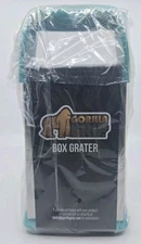 NEW Gorilla Grip 4-Sided Stainless Steel Cheese Box Grater w/Container Green