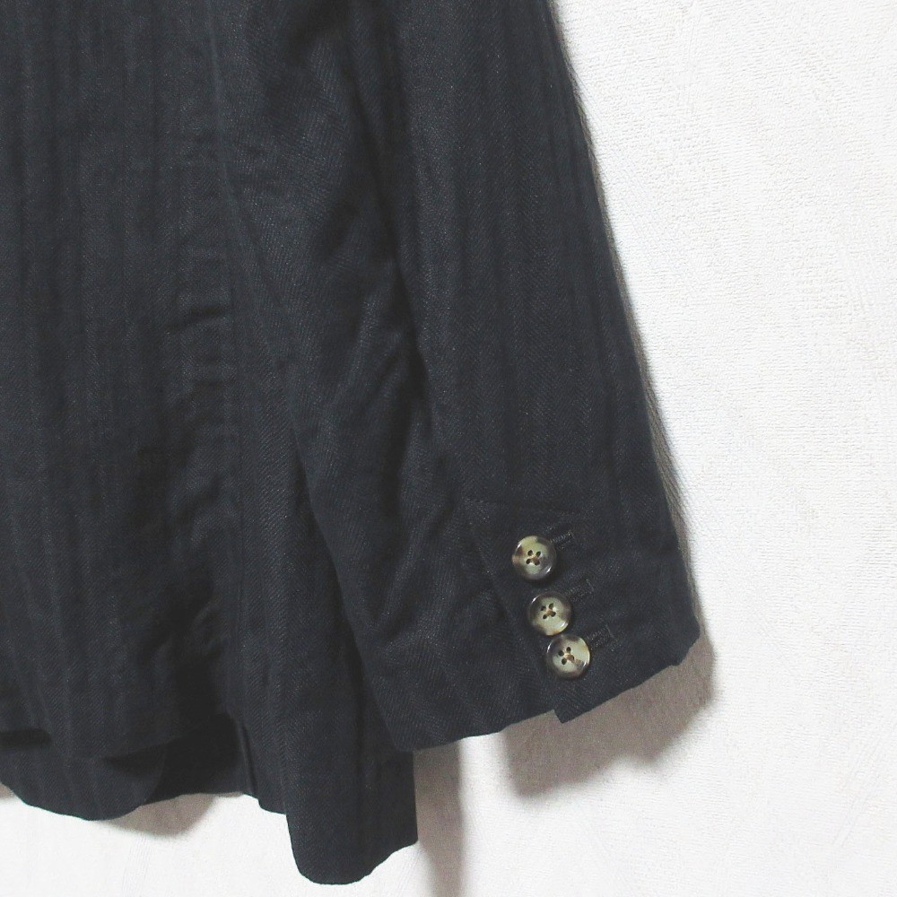 qualite Random Herringbone Linen Jacket Linen Pan… - image 4