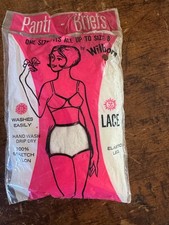 Vintage NIP White Nylon Panties by Simley Size 8