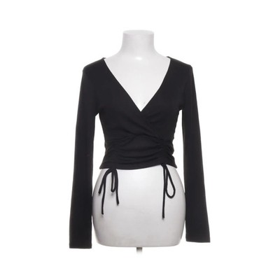 Le Lis Collection, Wickeltop, Größe: M, UT3429, Schwarz, Elasthan/Polyester #NH5