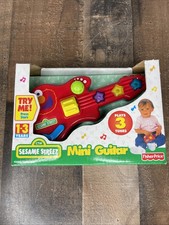 2000 Sesame Street Elmo Musical Mini Guitar Fisher Price New