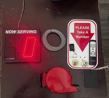 Take a Number System Now Serving Number Sign Simple Queue Management System with