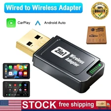  USB Wireless CarPlay Adapter For iPhone Apple Wireless Dongle Plug＆Play w/Box
