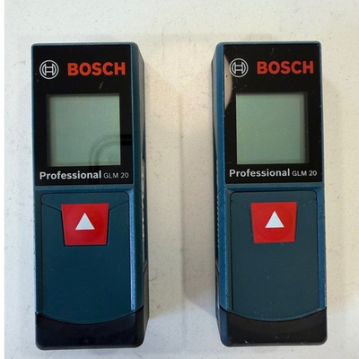 #ad Bosch BLAZE GLM 20 Professional Laser Distance Measure 65ft Range Lot of 2 $70.00