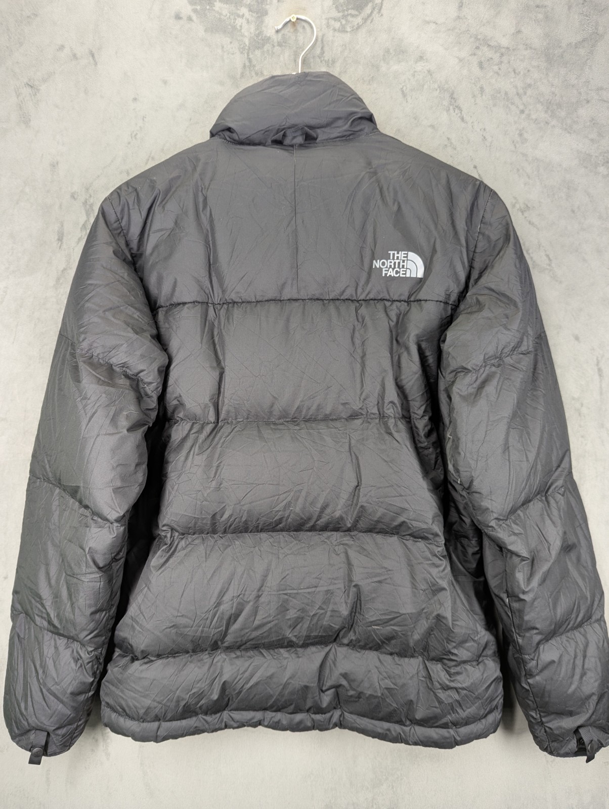 North Face 550 Puffer Jacket Men's Size Small Black Down Filled Full Zip Outdoor image 6