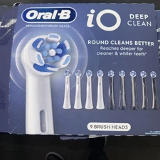 Oral-B iO Deep Clean Replacement Toothbrush Head, 9-count