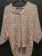 Womens  Leopard Print Blouse